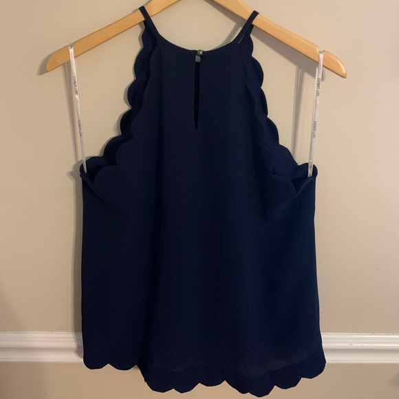 NEW Scalloped Trim Blouse - Picture 2 of 3